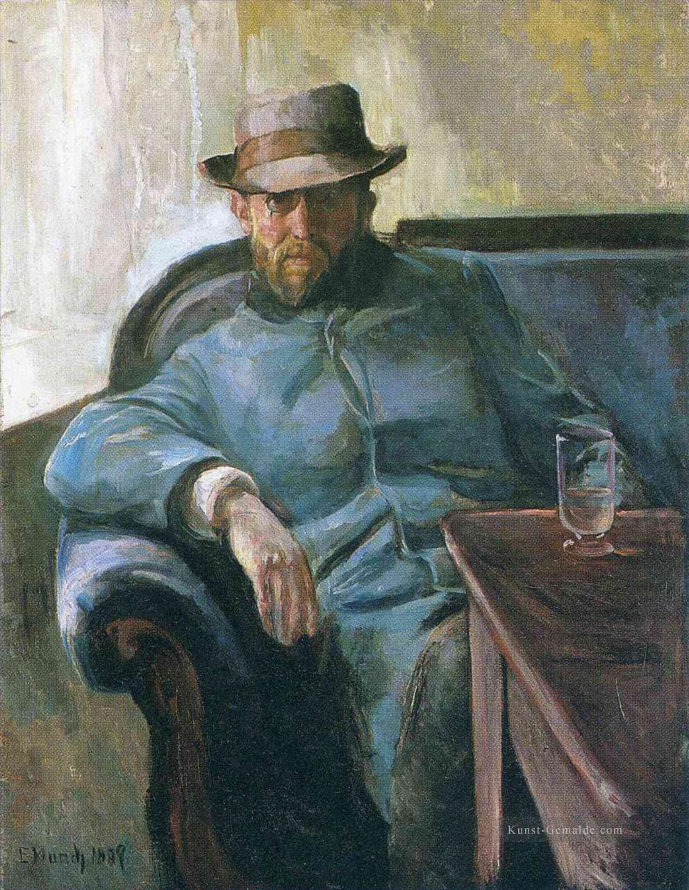 Schriftsteller Hans jaeger 1889 Edvard Munch Ölgemälde